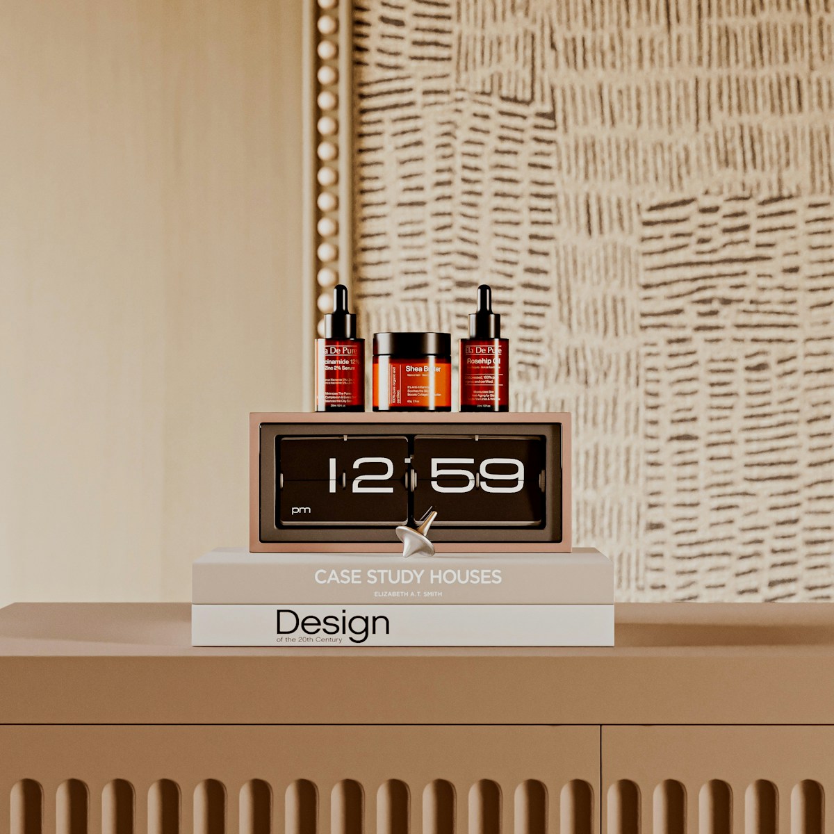 Kit de skincare premium con elementos elegantes